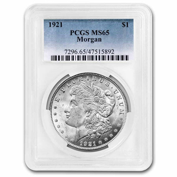 1921 Morgan Silver Dollar PCGS MS65