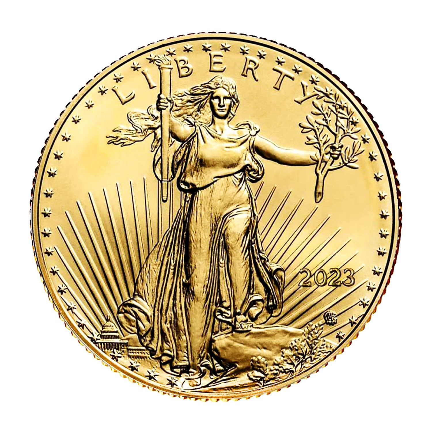 2023 $5 1/10 oz Gold American Eagle BU Brilliant Uncirculated