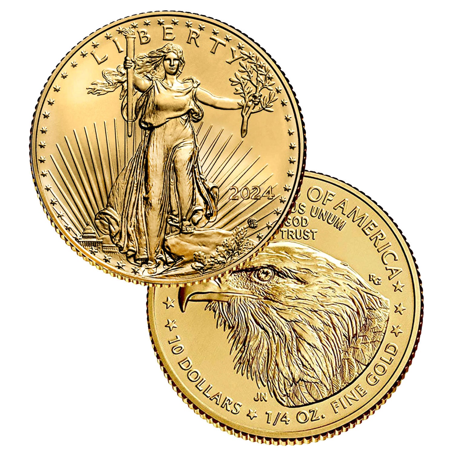 2024 $10 1/4 oz Gold American Eagle BU Brilliant Uncirculated