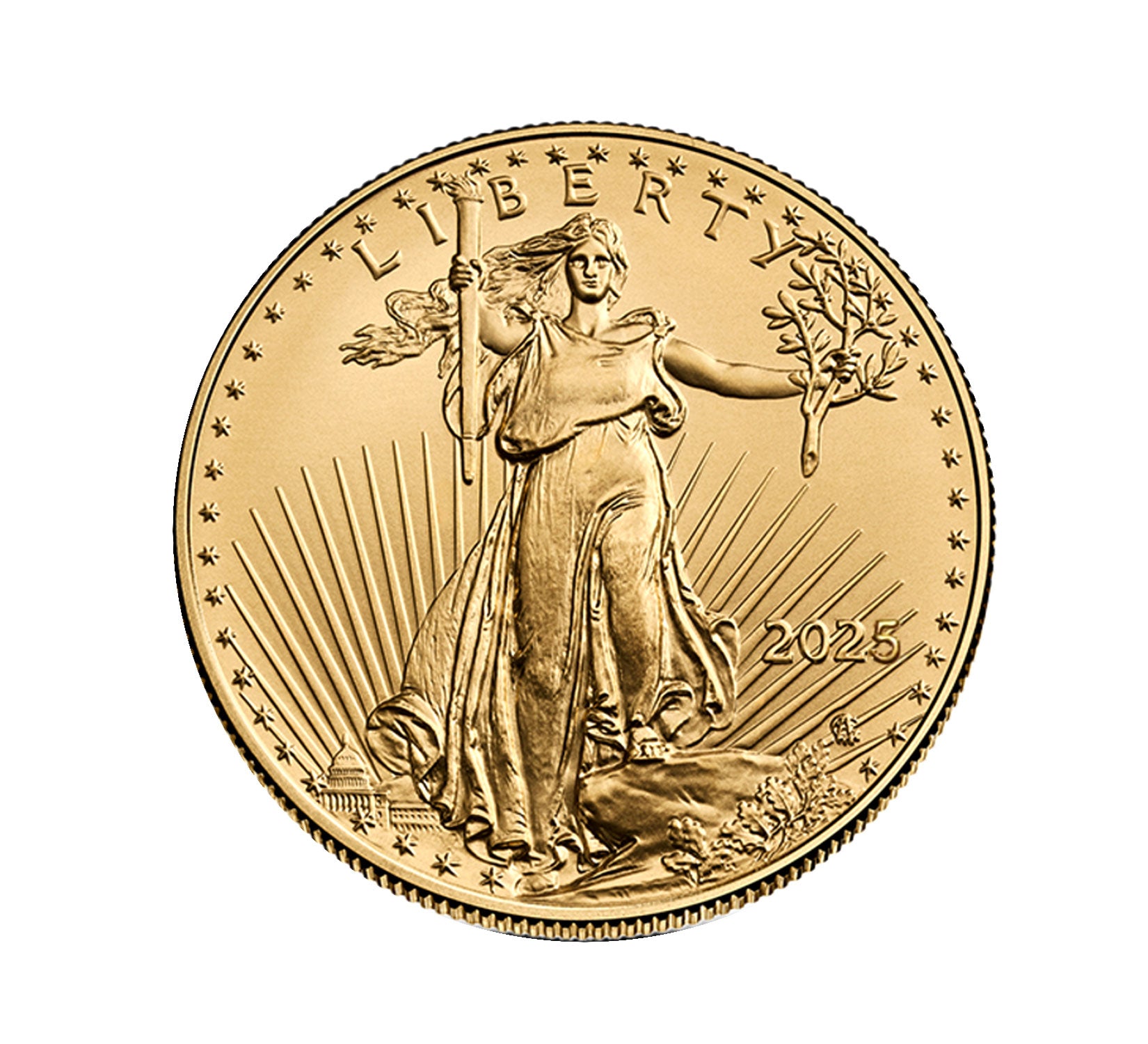 2025 $50 1 oz Gold American Eagle BU Brilliant Uncirculated
