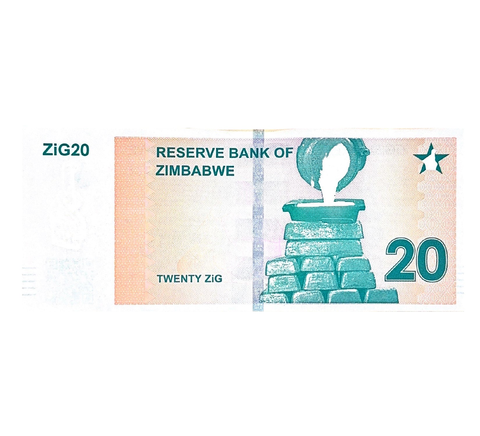 Zimbabwe 10-20 ZiG 2024 Banknote Set – New Design AA-Prefix – Uncirculated