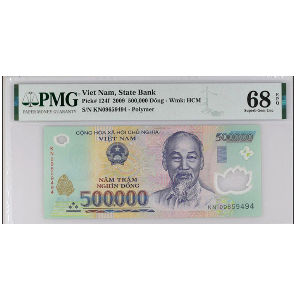500,000 Vietnamese Dong VND Banknotes PMG Graded 68 PPQ