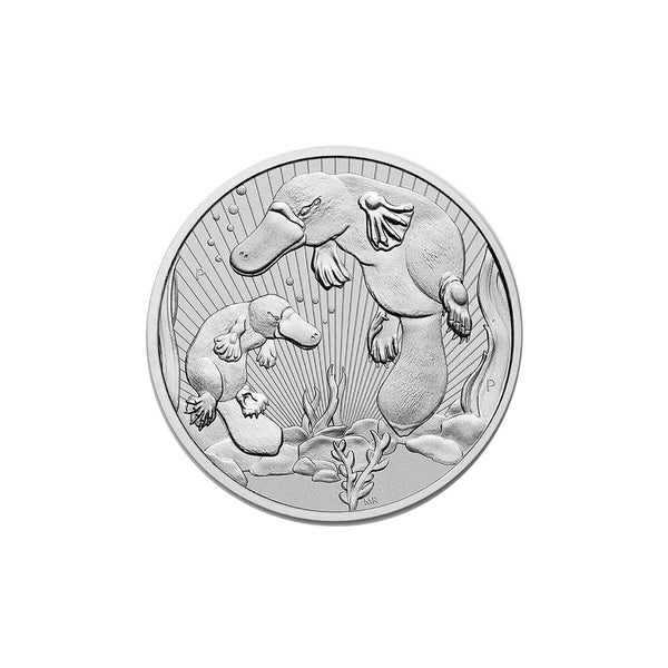 2021 Australia 2 oz .9999 Silver Platypus The Next Generation BU (Pied