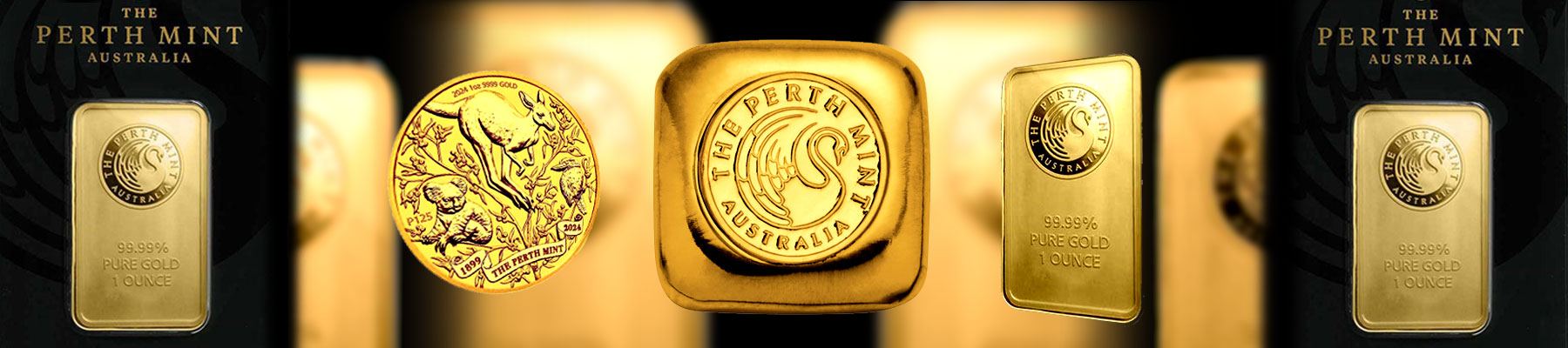 Perth Mint Gold Bars & Rounds