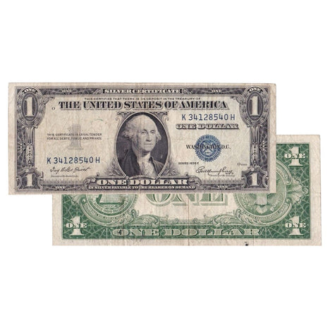 $1 - 1935 Blue Seal Silver Certificate - Very Fine