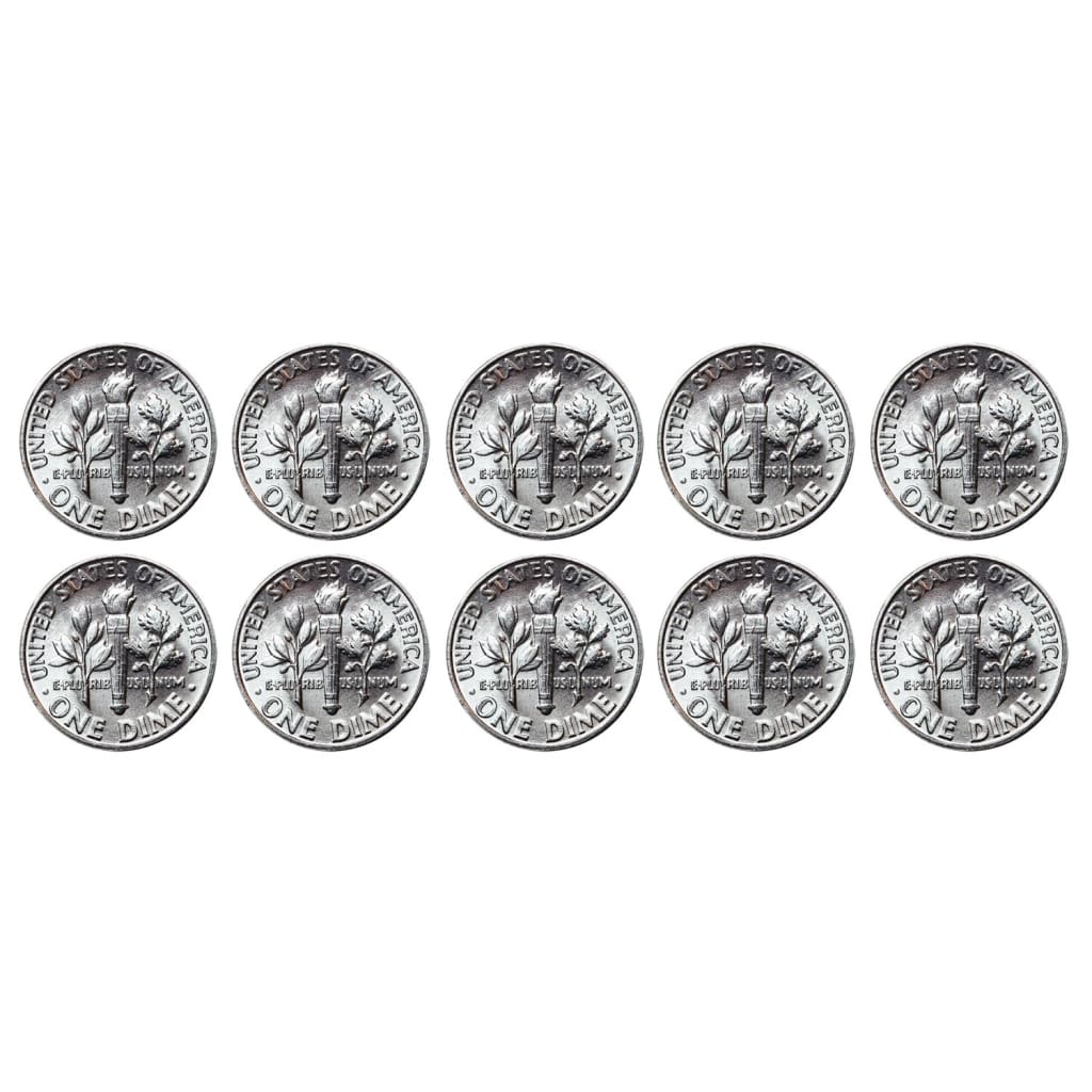 $1 Face - 90% Silver Roosevelt Dimes BU