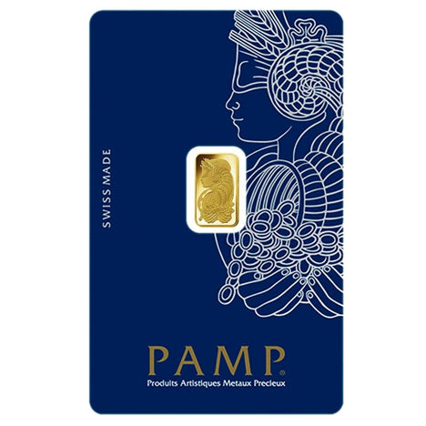 1 Gram .9999 Gold Bar - Pamp Suisse Fortuna
