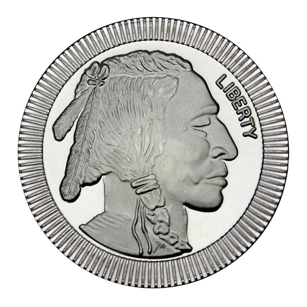 1 Ounce Silvertowne Mint .999 Silver Stackable Buffalo Round