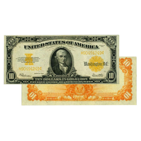 $10 - 1922 Gold Certificate Large Size Note - Uncirculated