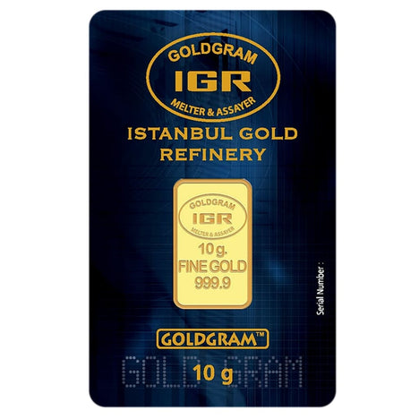 10 Gram .9999 Gold Bar - Istanbul Gold Refinery