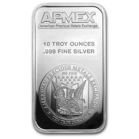 10 Ounce oz .999 Silver Bar - APMEX