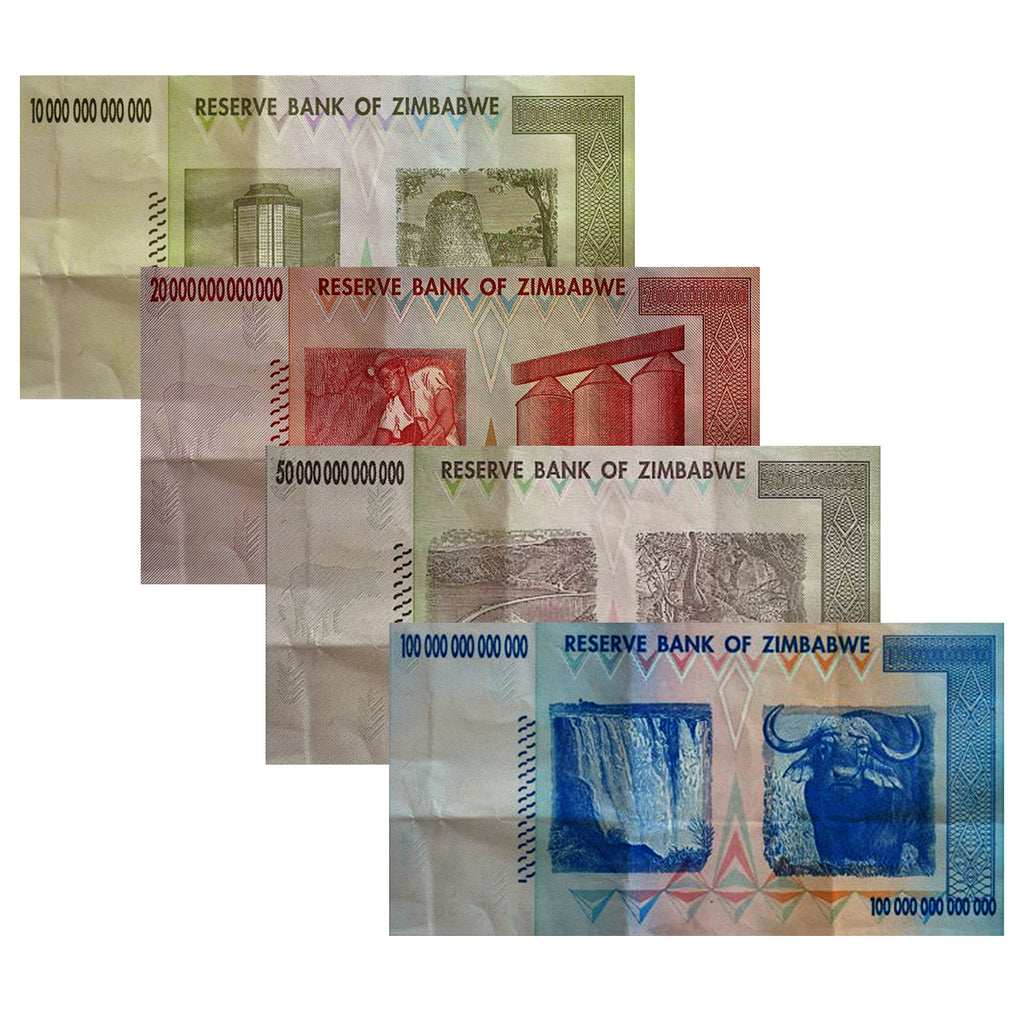 100 Trillion Zimbabwe Banknotes 2008 AA Series Uncirculated – Great