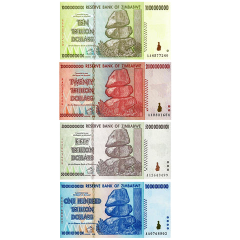ZIMBABWE 100 TRILLION DOLLAR NOTE, SERIES AA/2008, P-91 ZIMBABWE 100 TRILLION DOLLAR NOTE, SERIES AA/2008, P-91