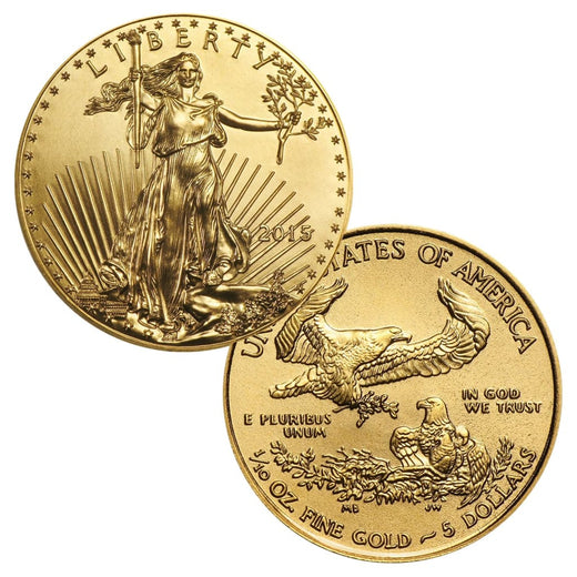 $5 1/10 oz Gold American Eagle BU Brilliant Uncirculated - Random Date
