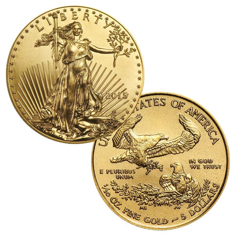 1/10 Ounce Gold American Eagle $5 BU - Random Date