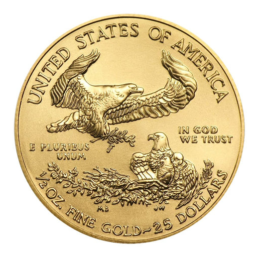 $25 1/2 oz Gold American Eagle BU Brilliant Uncirculated - Random Date