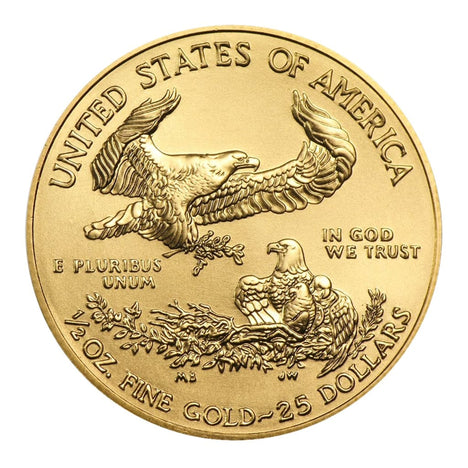 1/2 Ounce Gold American Eagle $25 BU - Random Date