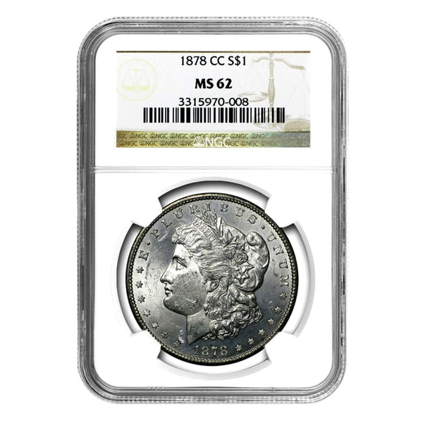 1878-CC Morgan Dollar MS62 NGC Carson City