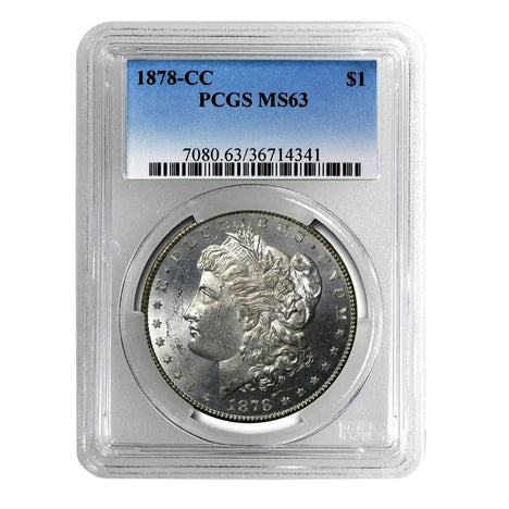 1878-CC Morgan Dollar MS63 PCGS