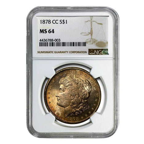 1878-CC Morgan Dollar MS64 NGC