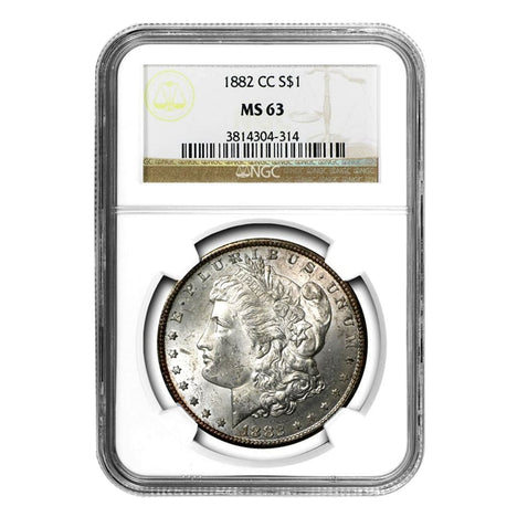 1882-CC Morgan Dollar MS63 NGC