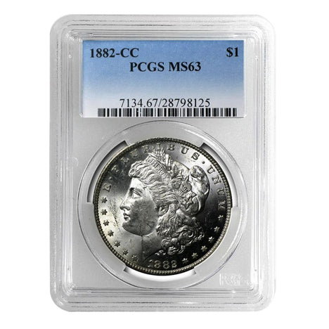 1882-CC Morgan Dollar MS63 PCGS