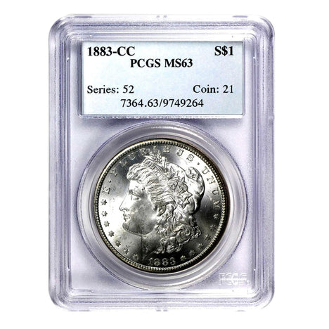 1883-CC Morgan Dollar MS63 PCGS