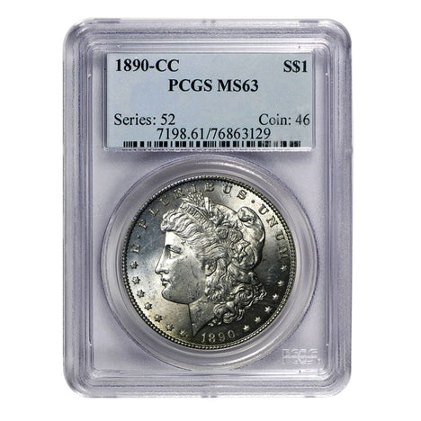 1890-CC Morgan Dollar MS63 PCGS