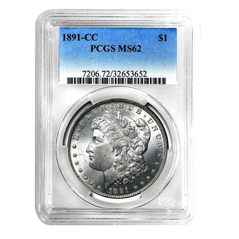 1891-CC Morgan Dollar MS62 PCGS