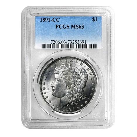 1891-CC Morgan Dollar MS63 PCGS