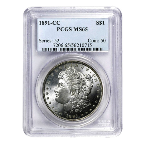 1891-CC Morgan Dollar MS65 PCGS