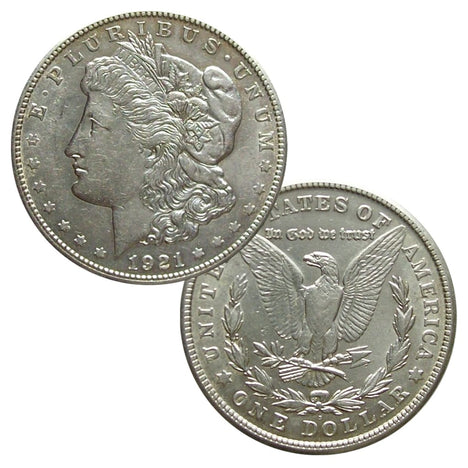 1921 90% Silver Morgan Dollar About Uncirculated