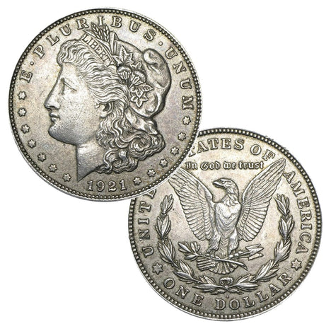 1921 - 90% Silver Morgan Dollar Extra Fine