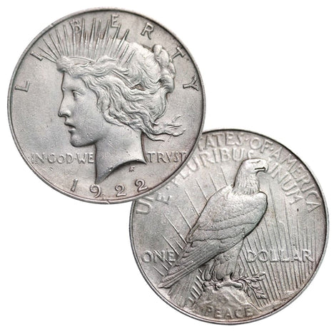 1922-1935 - 90% Silver Peace Dollar Extra Fine