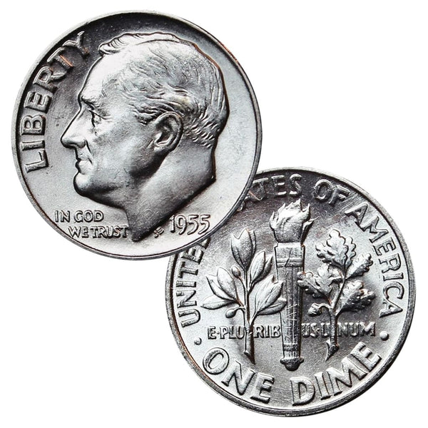 1946 - 1964 - 90% Silver Roosevelt Dimes BU Mixed Dates | Great