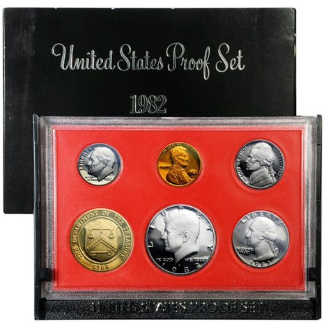 1982 Proof Set - 5 Coin Set