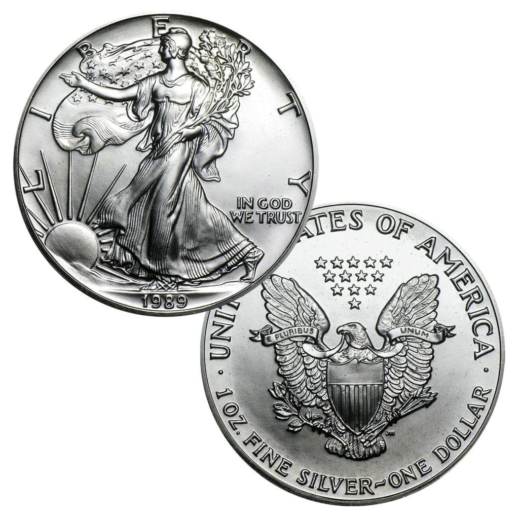 1989 $1 American Silver Eagle BU In US Mint Gift Box
