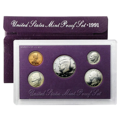 1991 Proof Set - 5 Coin Set
