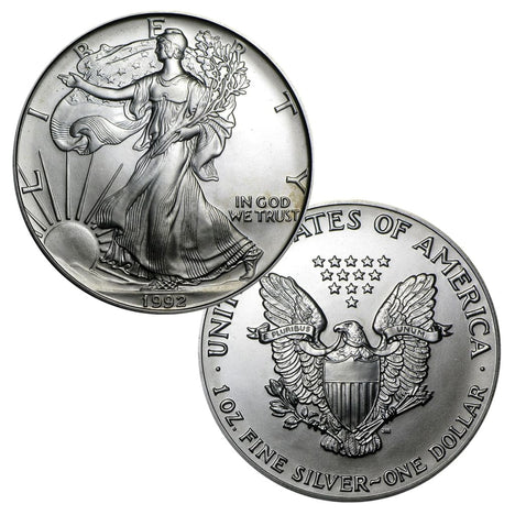 1992 $1 American Silver Eagle - Brilliant Uncirculated
