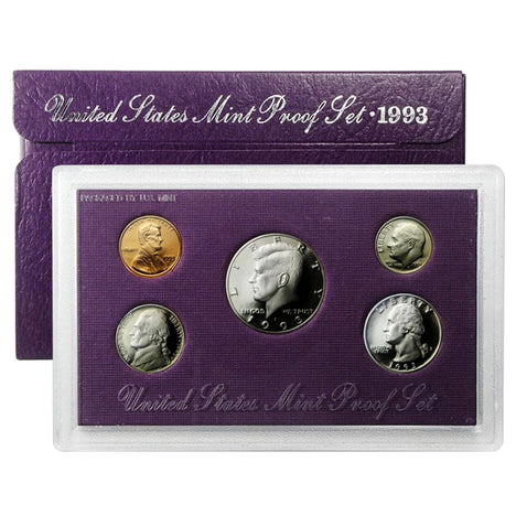 1993 Proof Set - 5 Coin Set