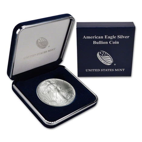1995 $1 American Silver Eagle BU In US Mint Gift Box