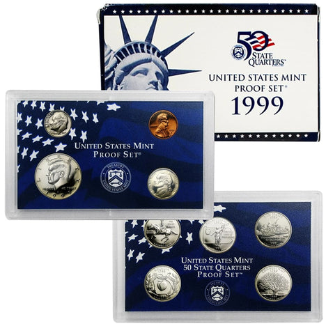 1999 Proof Set - 9 Coin Set