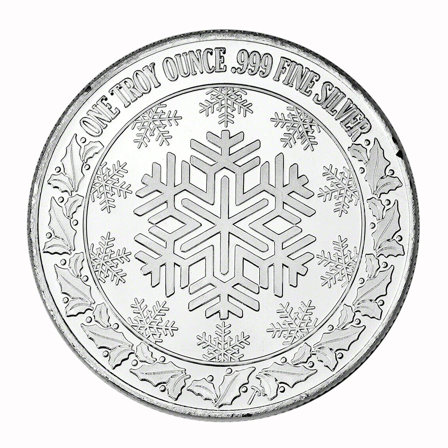 1 Ounce Silvertowne Mint .999 Silver Merry Christmas Santa Rooftop