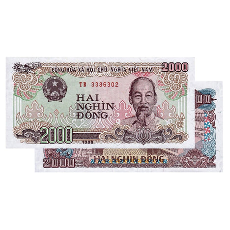 2 000 Vietnamese Dong Banknote 1988 VND