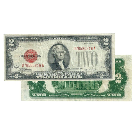 $2 - 1928 Red Seal FRN - Extra Fine