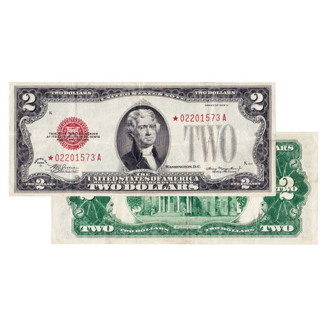 $2 - 1928 Red Seal FRN Star Note - About Uncirculated