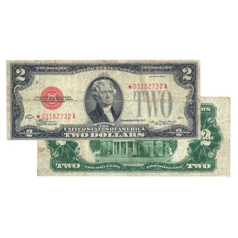 $2 - 1928 Red Seal FRN Star Note - Very Good