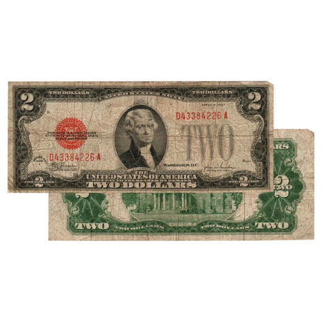 $2 - 1928 Red Seal FRN - Very Good