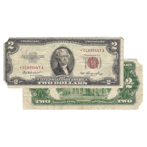 $2 - 1953 Red Seal FRN Star Note - Cull