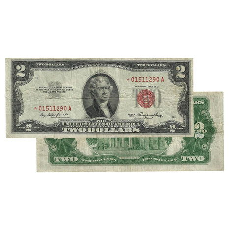 $2 - 1953 Red Seal FRN Star Note - Very Good